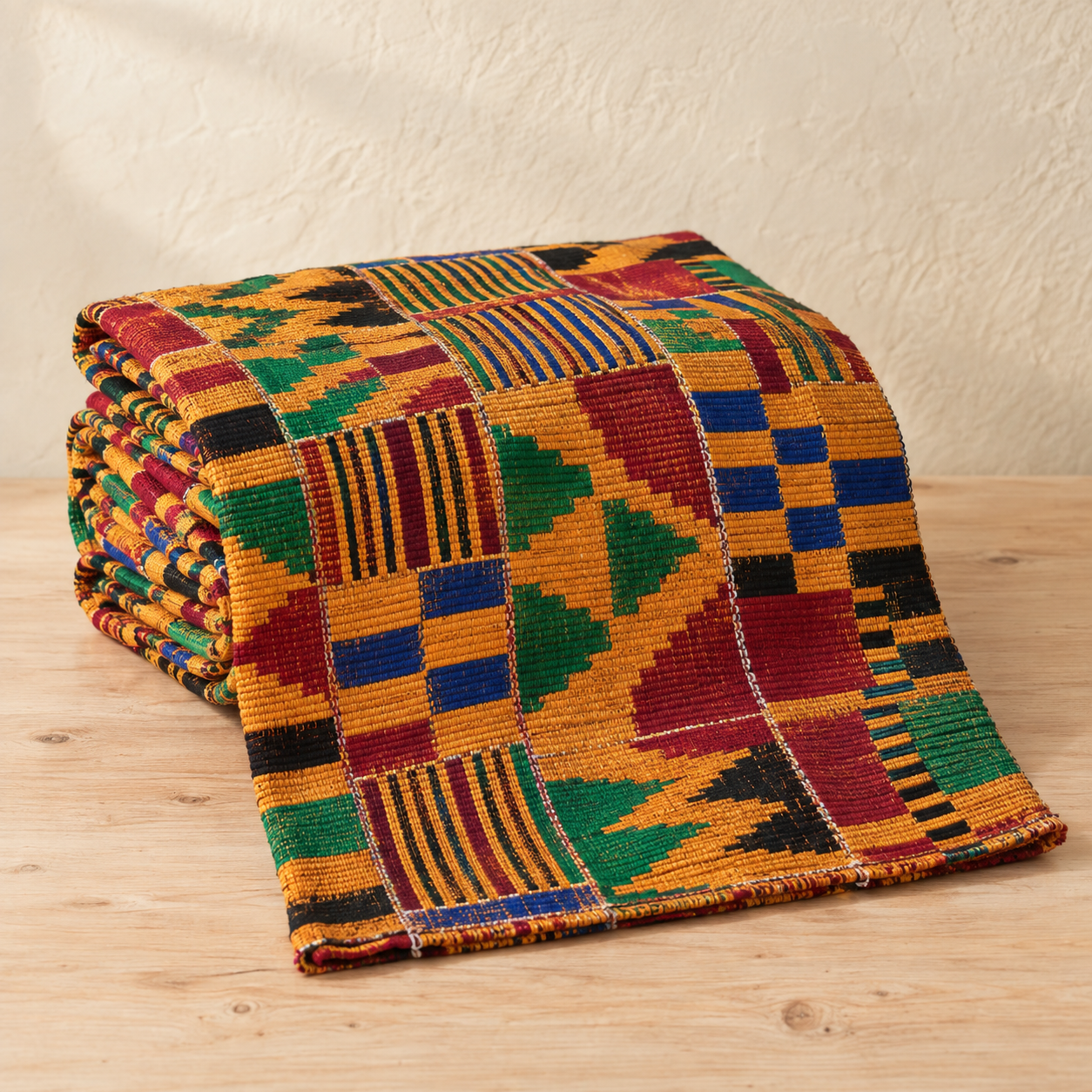 Colorful handcrafted traditional Ghanaian Krobo glass beads